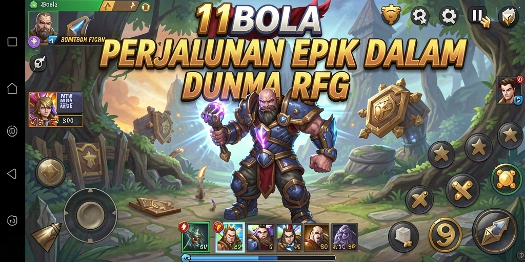 Gameplay seru di dunia RPG 11BOLA yang penuh petualangan.