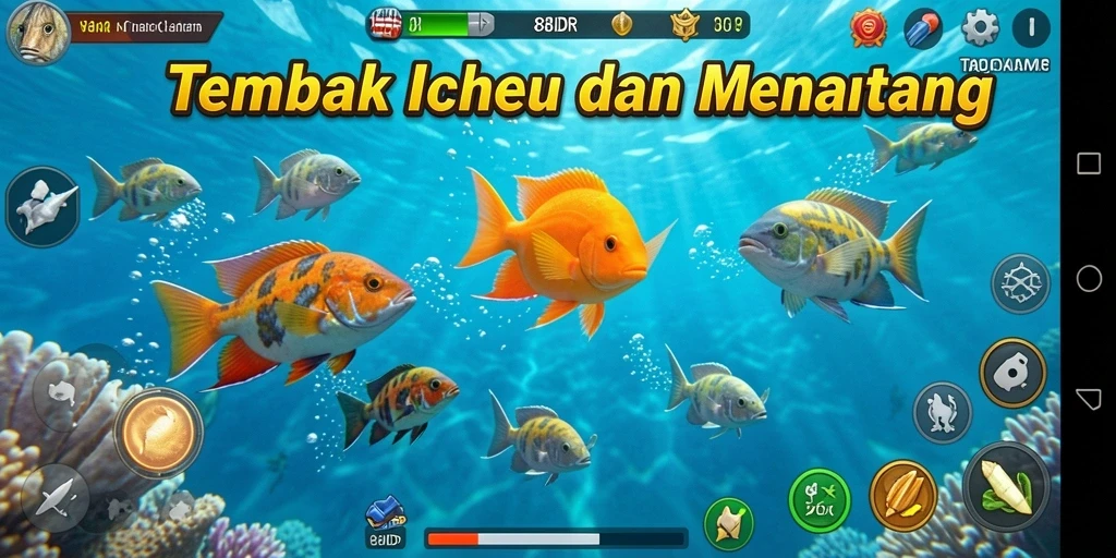 Screenshot gameplay 88IDR menampilkan aksi seru Tembak Ikan.