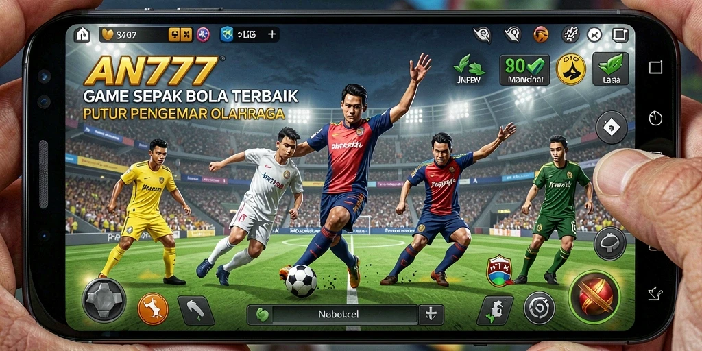 Tampilan gameplay sepak bola AN777 yang mendebarkan dan realistis.