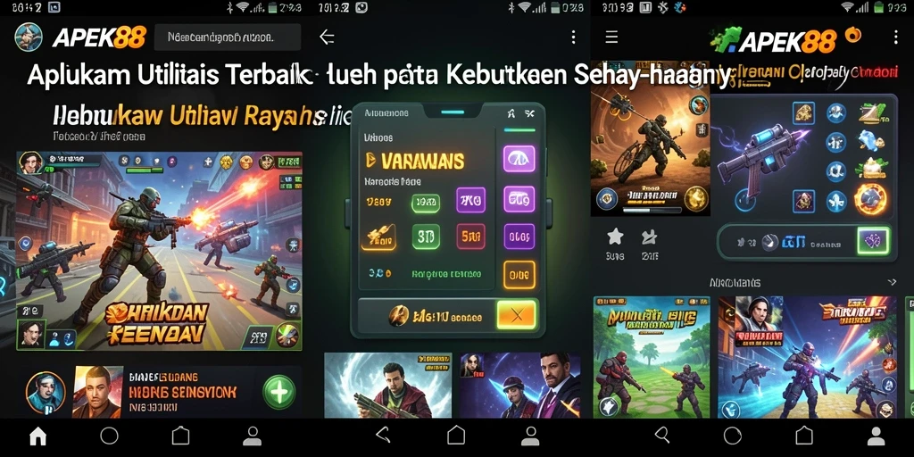 Tampilan antarmuka APEK88 yang sederhana dan fungsional.