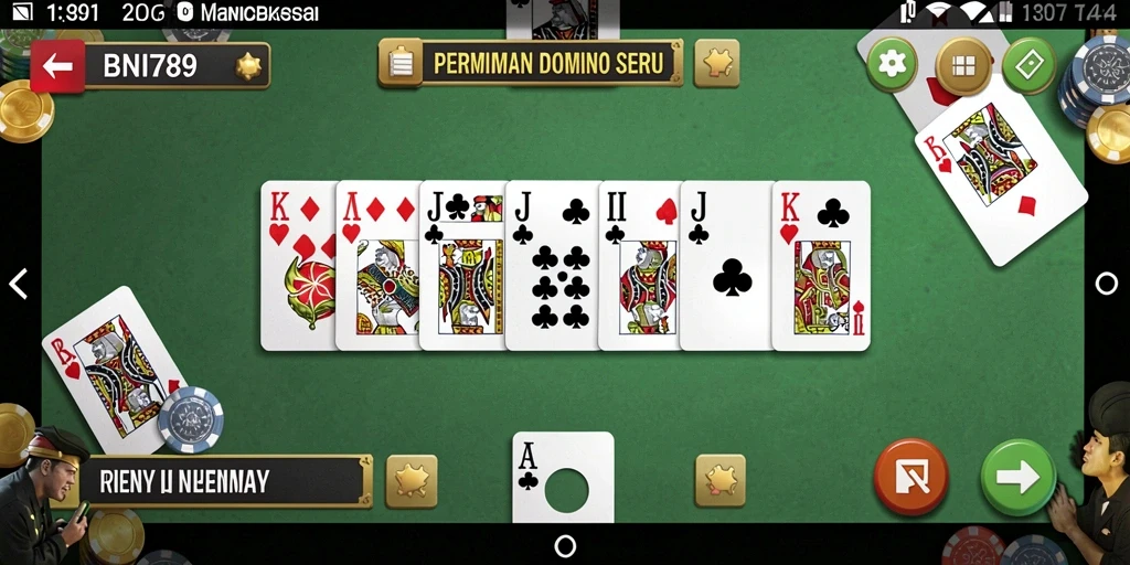Tampilan gameplay domino yang seru dan memikat di BNI789.