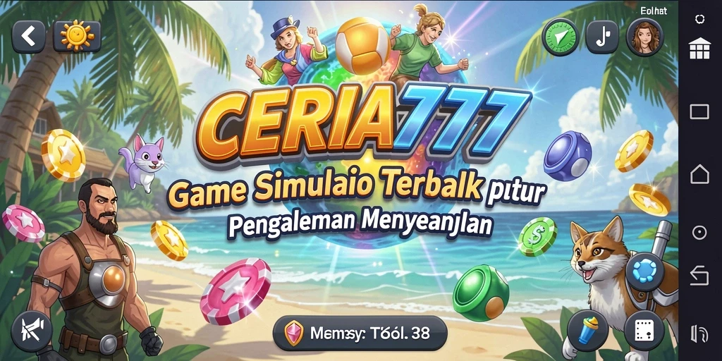 Gameplay CERIA777 menampilkan aktivitas simulasi yang seru dan interaktif.