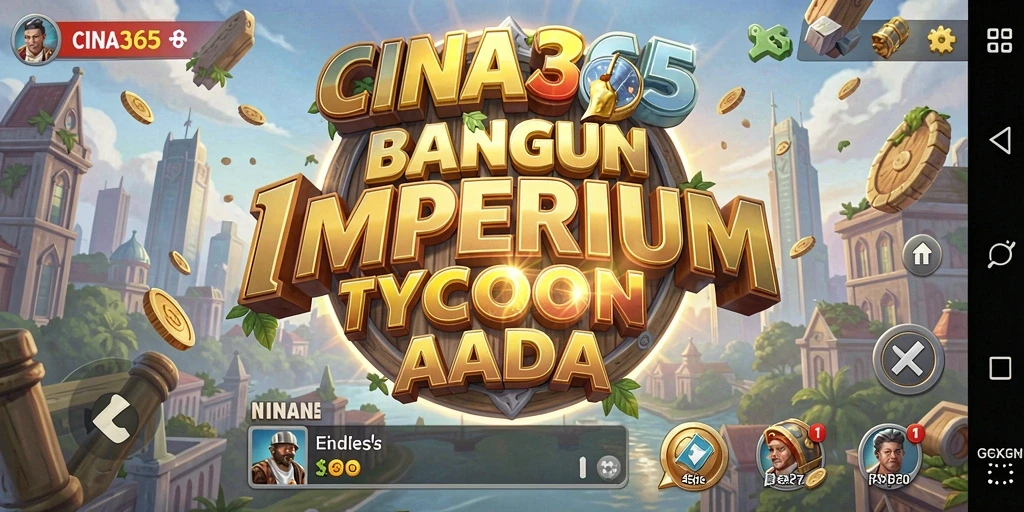 Tampilan gameplay menakjubkan dari CINA365 yang menampilkan strategi Tycoon.