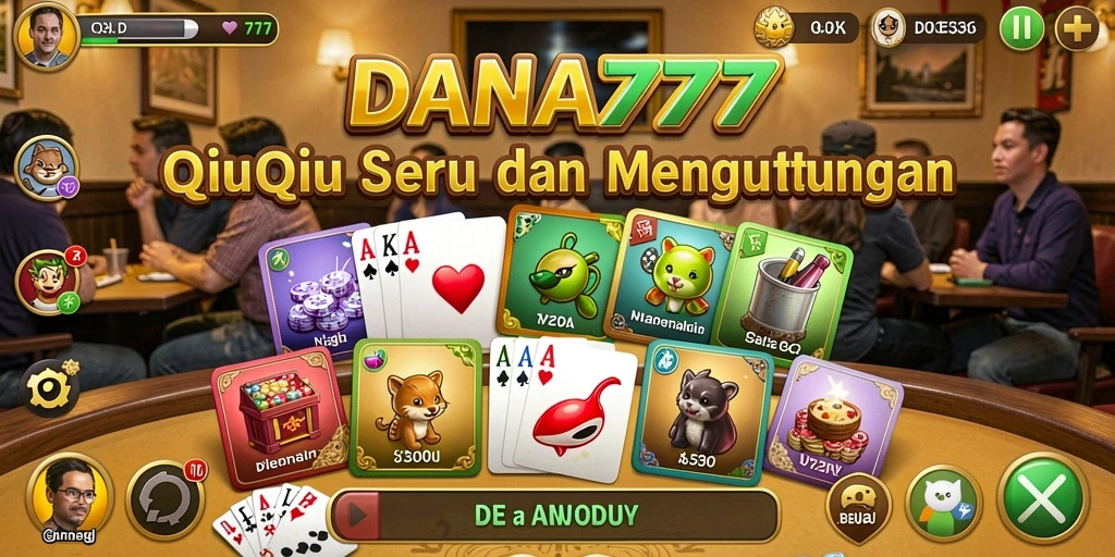 Tampilan gameplay QiuQiu yang seru di DANA777.