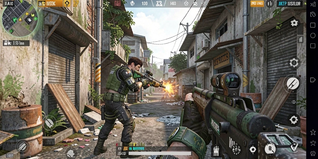 Gameplay JKTPLUS yang penuh aksi dan strategi FPS.