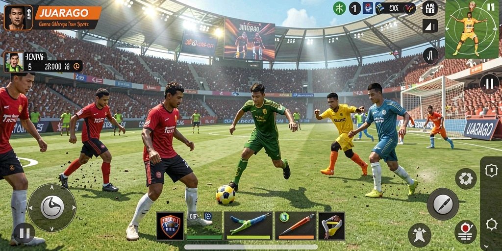 Tampilan gameplay JUARAGO yang seru dan menegangkan.