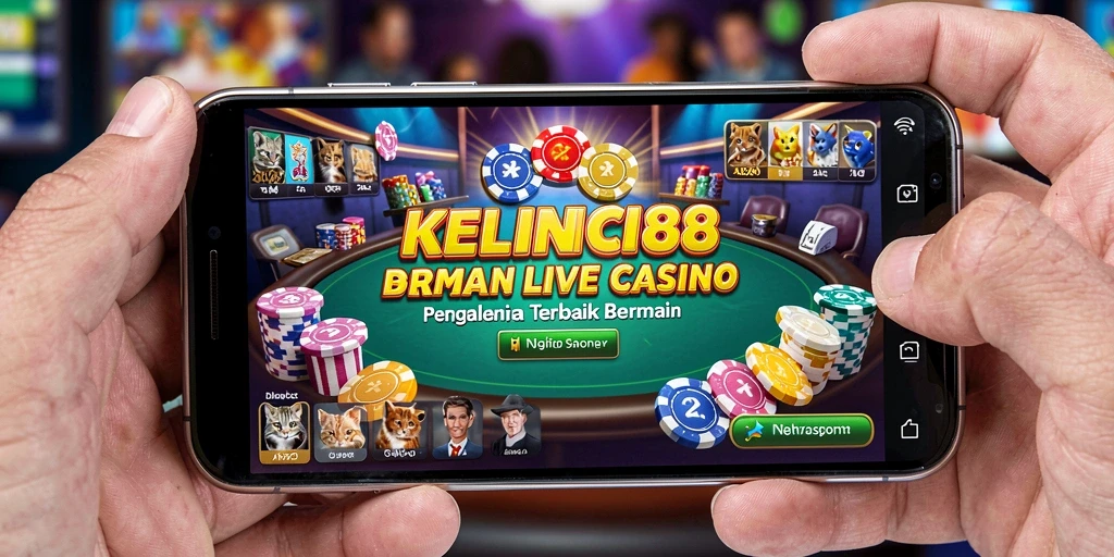 Tampilan gameplay KELINCI88 dengan dealer langsung dan permainan yang mengasyikkan.