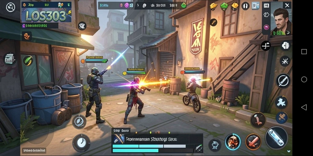 Tangkapan layar gameplay LOS303 yang menampilkan strategi intens.