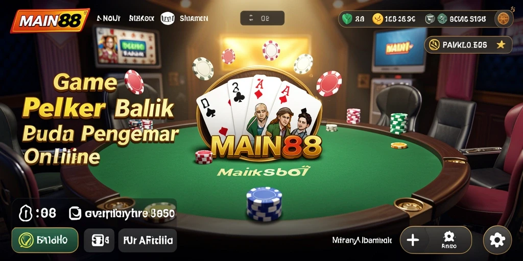 Screenshot gameplay MAIN88 menunjukkan momen seru permainan Poker.