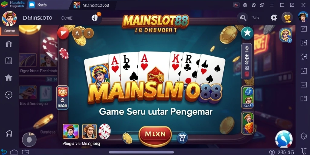 Tampilan permainan domino seru di MAINSLOT88 dengan grafik menarik.
