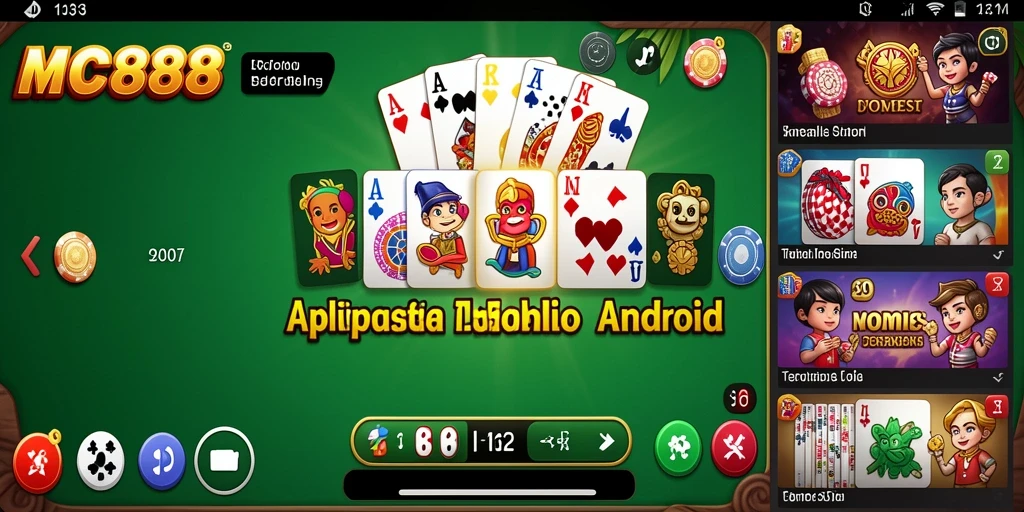 Screenshot gameplay <strong>MC888</strong> yang menunjukkan suasana permainan domino.