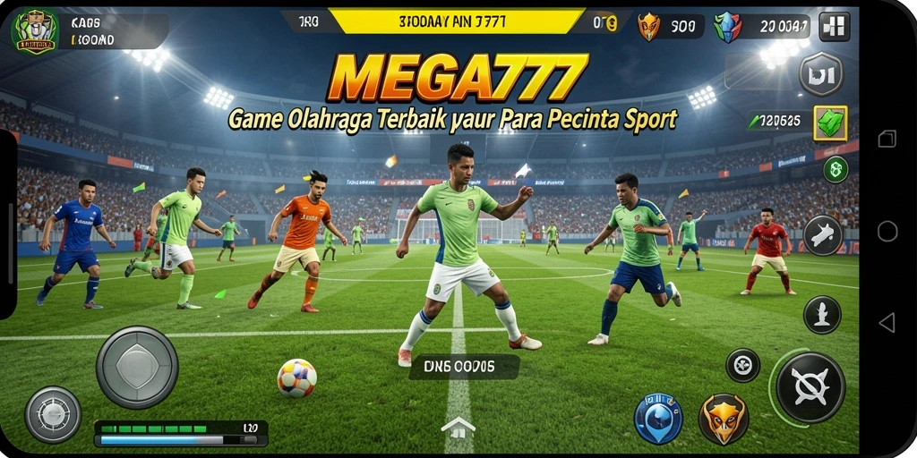 Tampilan gameplay menarik dari MEGA777 dengan aksi olahraga seru.