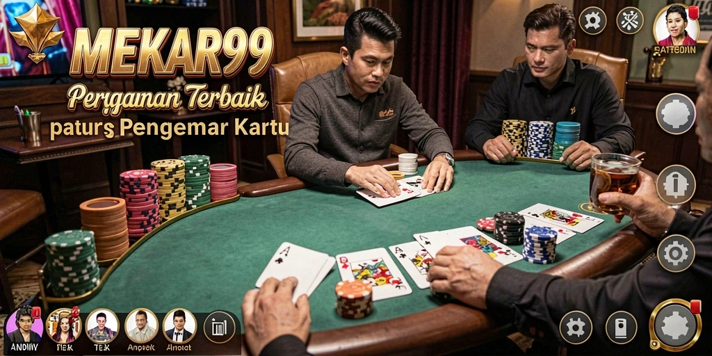 Tampilan menarik dari gameplay Poker di MEKAR99 yang menampilkan kegembiraan.
