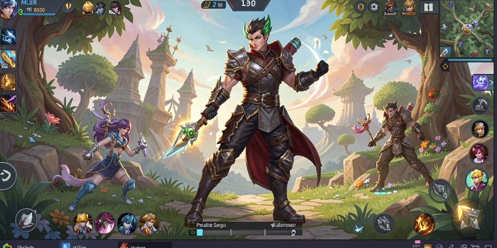 Tampilkan gameplay seru dalam dunia terbuka MLBB8.