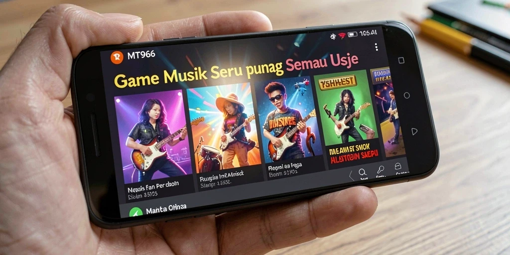 Gameplay seru MT966 yang menggabungkan musik dan tantangan.