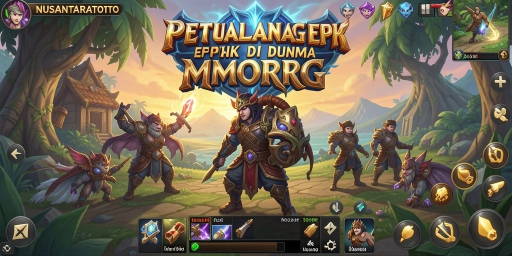 Tampilan gameplay NUSANTARATOTO yang menakjubkan di dunia MMORPG.