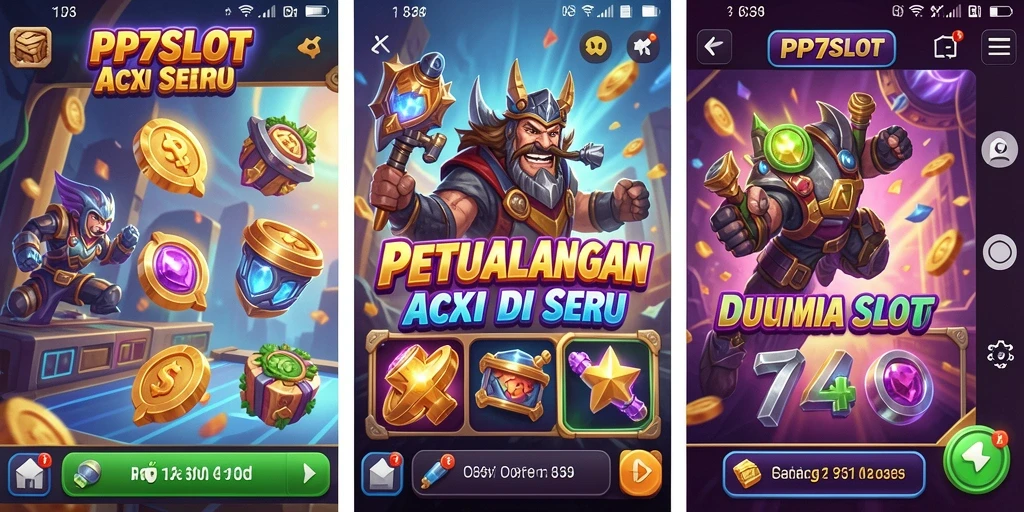 Gameplay PP7SLOT yang seru dan mendebarkan di berbagai level.