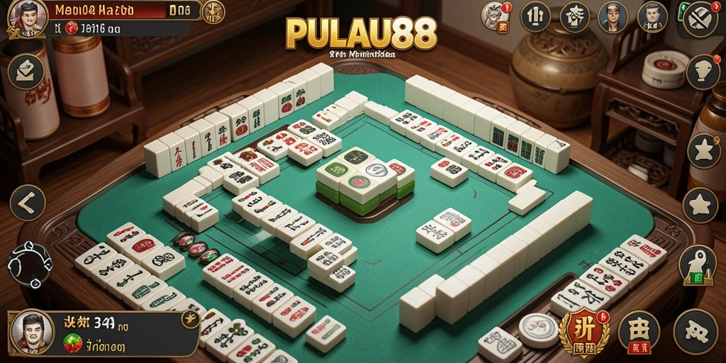 Tampilan menarik dari gameplay Mahjong PULAU88 yang seru dan menantang.