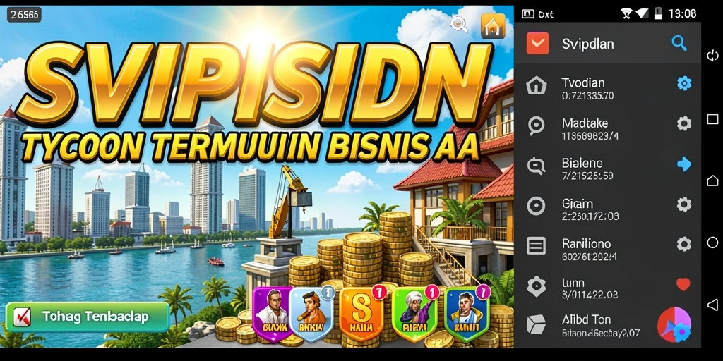 Tampilan screenshot SVIPSIDN menampilkan gameplay Tycoon yang menarik.