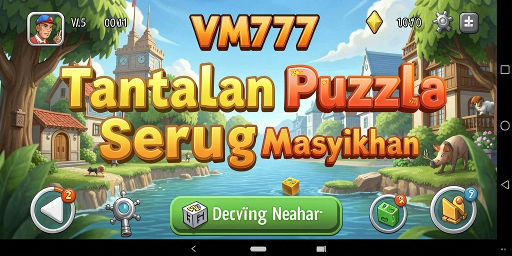 Screenshot menunjukkan gameplay seru dalam menyelesaikan teka-teki Puzzle.