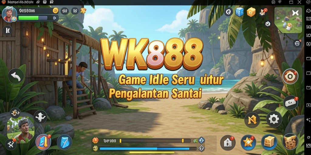 Tampilan gameplay <strong>WK888</strong> dengan karakter dan sumber daya yang menarik.